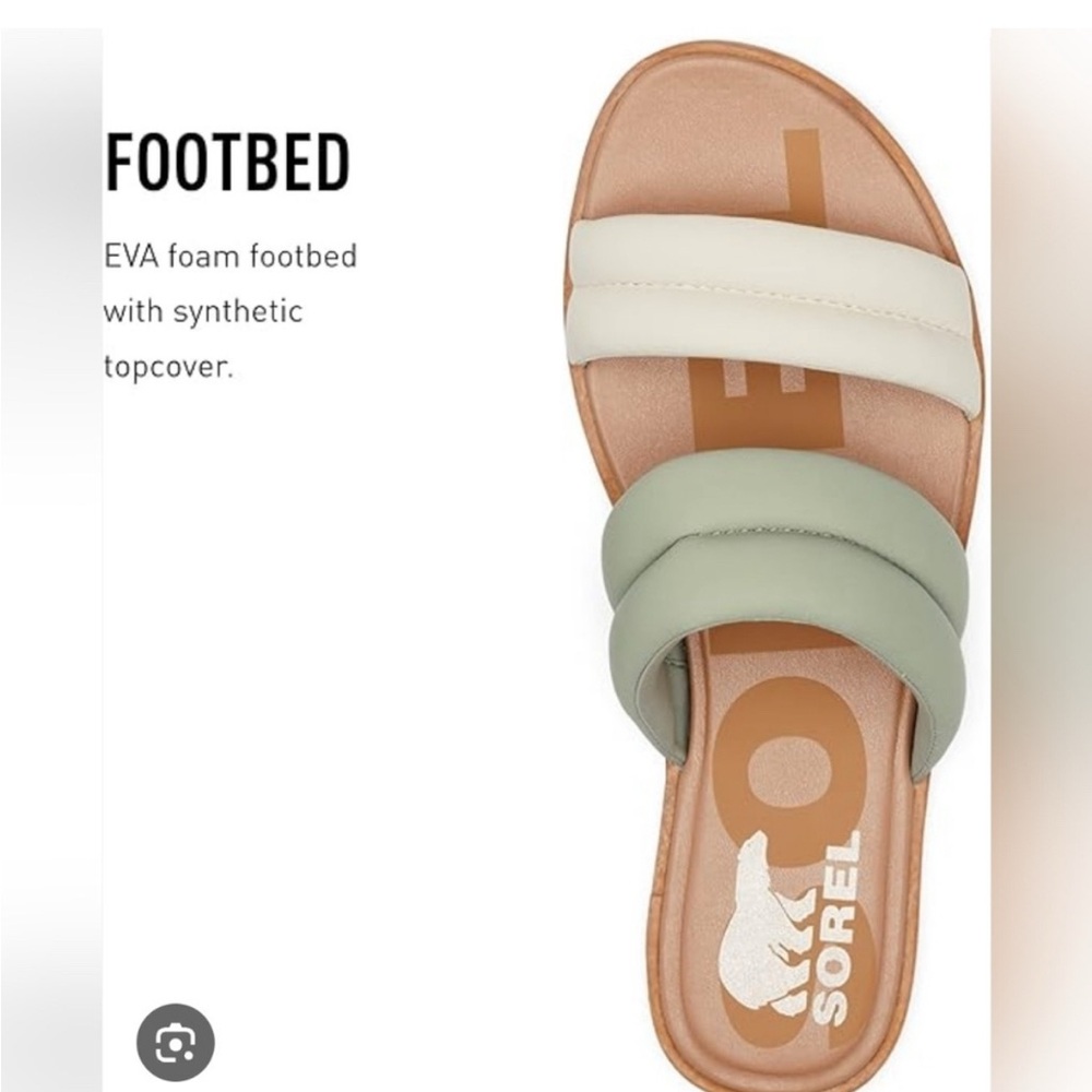 Sorel ELLA II Puff Slide Sandals Slip On Size 10